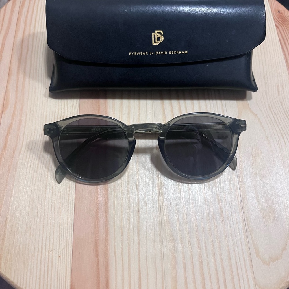 David Beckham Sunglasses - blue frame/black lens